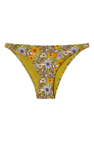 Cuecas de biquíni Popslipiz Floriz Cru e amarelo