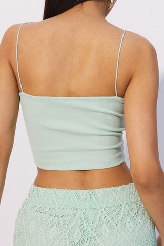 Crop top de pijama Rouloribiz - Verde-água