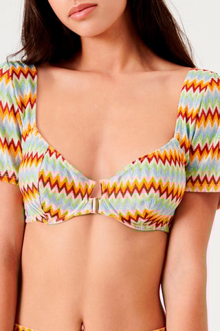 Crop top Giadaiz Azul-celeste