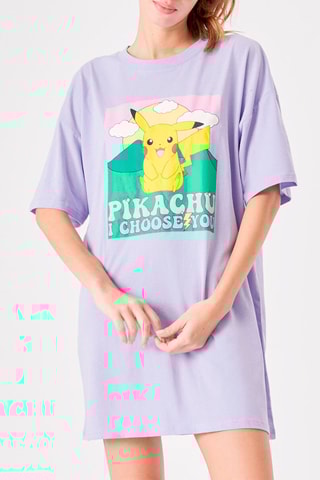 Vestido t-shirt Pikachu Pokémon Pikachoosiz - Lilás