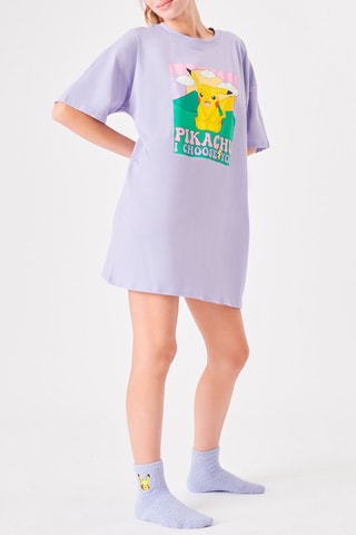 Vestido t-shirt Pikachu Pokémon Pikachoosiz - Lilás