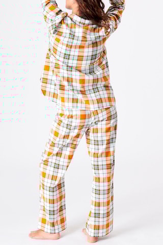 Camisa Checkchemiz - Branco e laranja