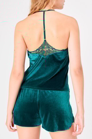 Camisola interior em veludo Minuitiz Azul-pato