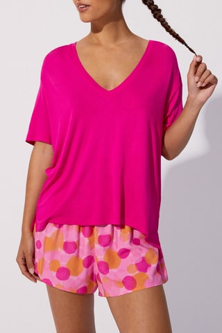 T-shirt de pijama Charliniz - Fúcsia - Undiz