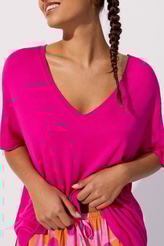 T-shirt de pijama Charliniz - Fúcsia - Undiz