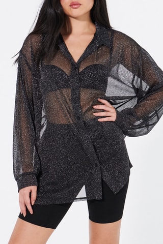 Camisa de pijama Pailletiz - Preto - Undiz