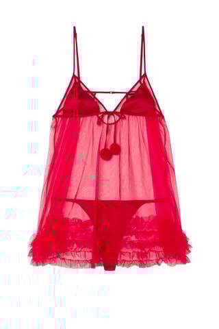 Babydoll Cassysatiniz - Vermelho - Undiz