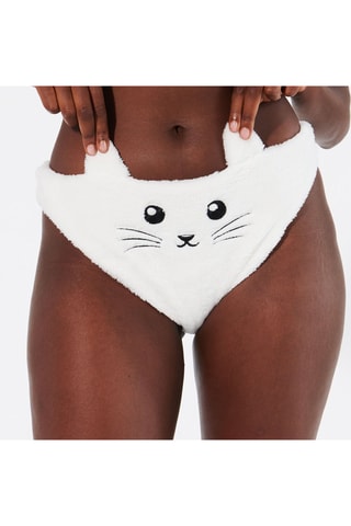 Slip met oortjes Uglymiz - Wit - Undiz