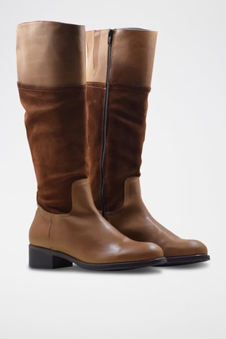 Bottes en cuir - Camel