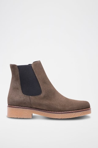 Bottines en nubuck - Kaki