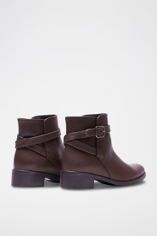 Bottines en cuir - Marron