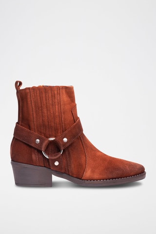 Bottines en nubuck - Camel