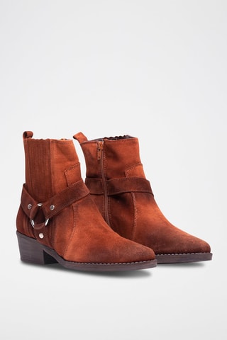 Bottines en nubuck - Camel