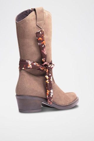 Bottes en nubuck - Marron