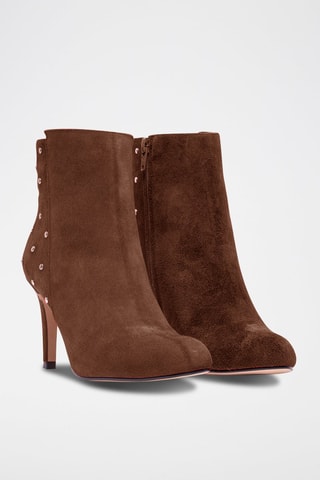 Bottines en nubuck - Marron
