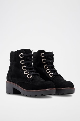Bottines en nubuck - Noir