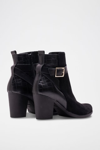 Bottines en cuir - Noir