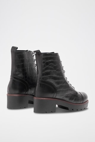 Bottines en peau de daim - Noir