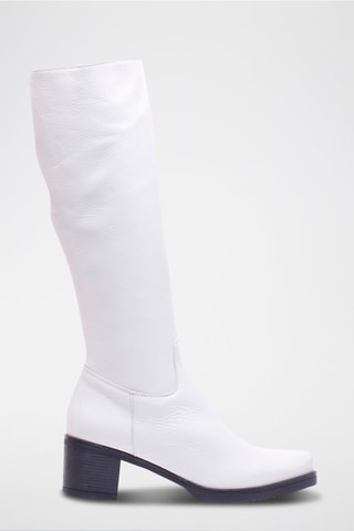 Bottes en cuir - Blanc