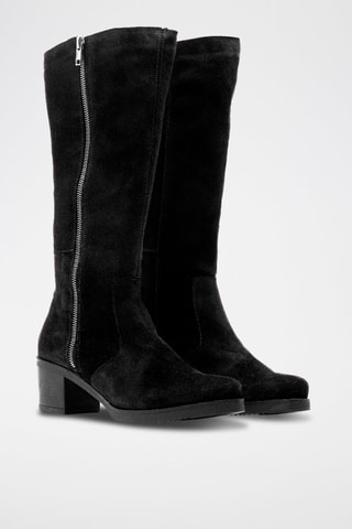 Bottes en nubuck - Noir