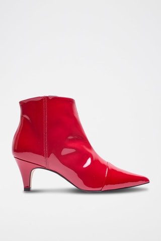 Bottines en cuir vernis - Rouge