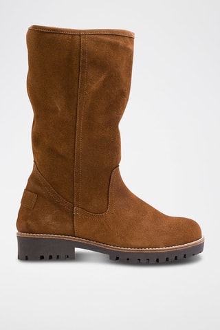 Bottes en nubuck - Camel