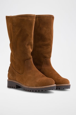 Bottes en nubuck - Camel