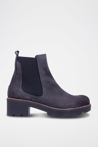 Bottines Chelsea en nubuck - Anthracite