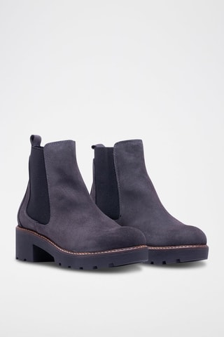Bottines Chelsea en nubuck - Anthracite