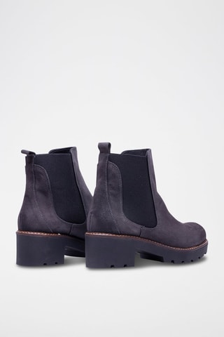 Bottines Chelsea en nubuck - Anthracite