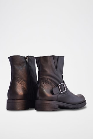 Bottines en cuir - Noir
