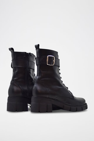 Bottines en cuir - Noir