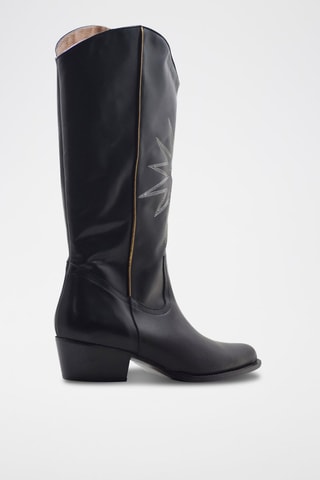 Bottes en cuir - Noir