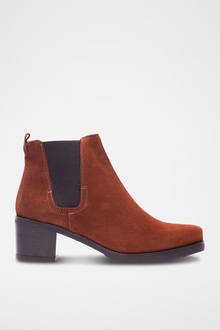 Bottines Chelsea en nubuck - Camel