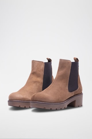 Bottines Chelsea en nubuck - Camel