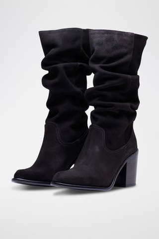 Bottes en nubuck - Noir