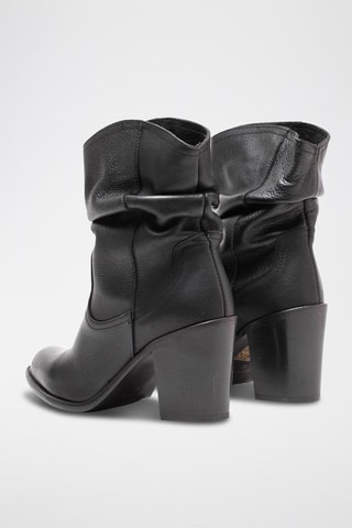 Bottines en cuir - Noir