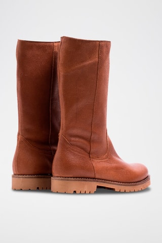 Bottes en cuir - Camel