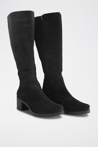 Bottes en nubuck - Noir