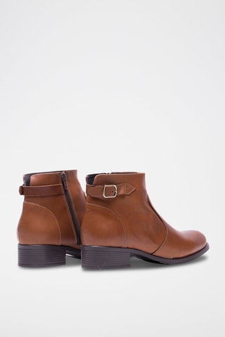 Bottines en cuir - Camel