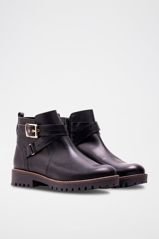 Bottines en cuir - Noir