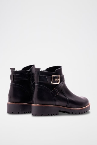 Bottines en cuir - Noir