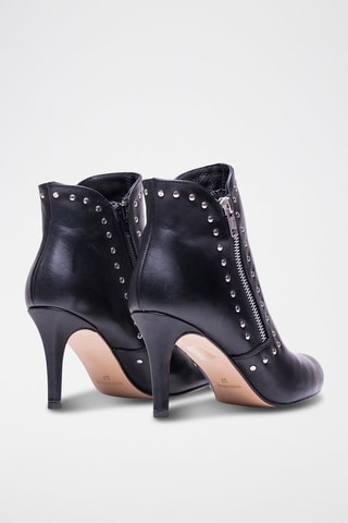 Bottines en cuir - Noir