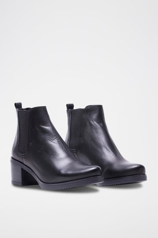 Bottines Chelsea en cuir - Noir