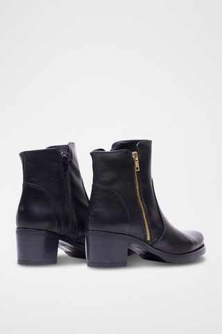 Bottines en cuir - Noir