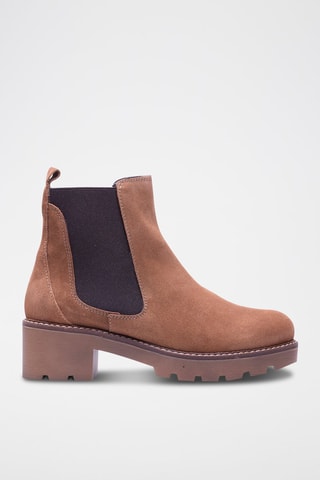 Bottines Chelsea en nubuck - Camel