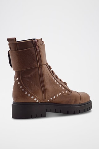 Bottines en cuir - Camel