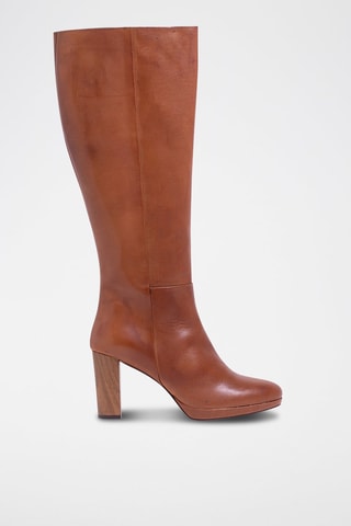 Bottes en cuir - Camel
