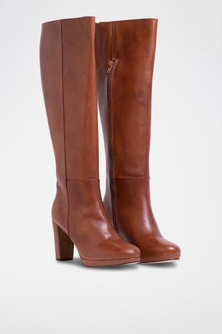 Bottes en cuir - Camel