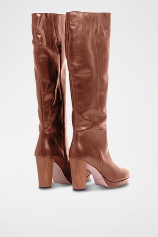 Bottes en cuir - Camel